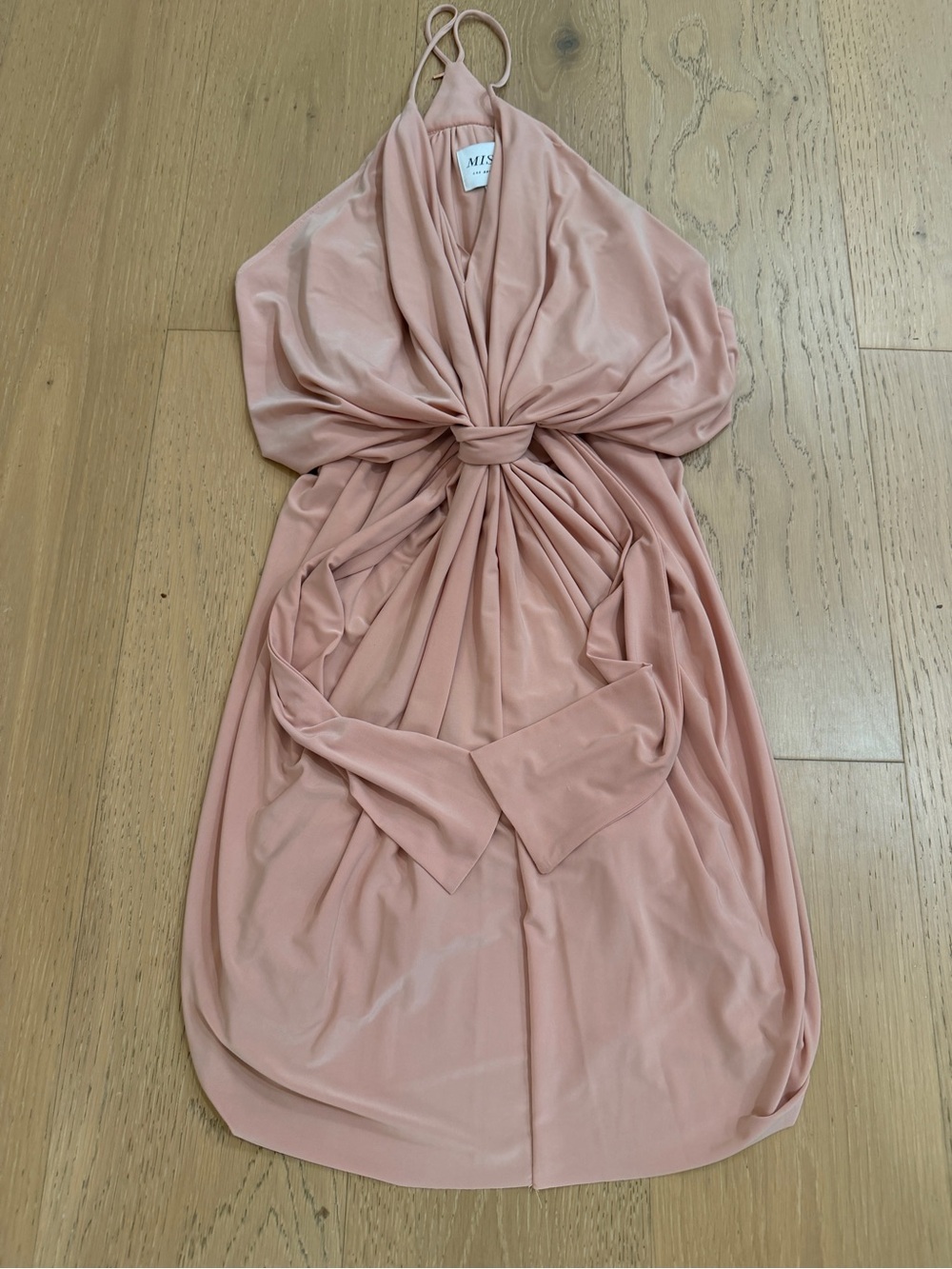 Misa Los Angeles Dusty Rose Halter Dress